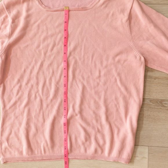 Women’s‎ Talbots Pink Long-Sleeve Sweater - Picture 6 of 7
